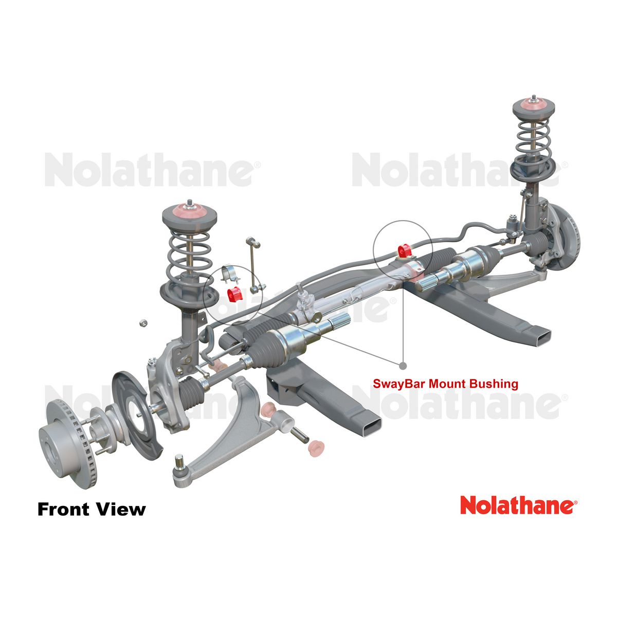 Nolathane Sway Bar Bushing Kit 421014