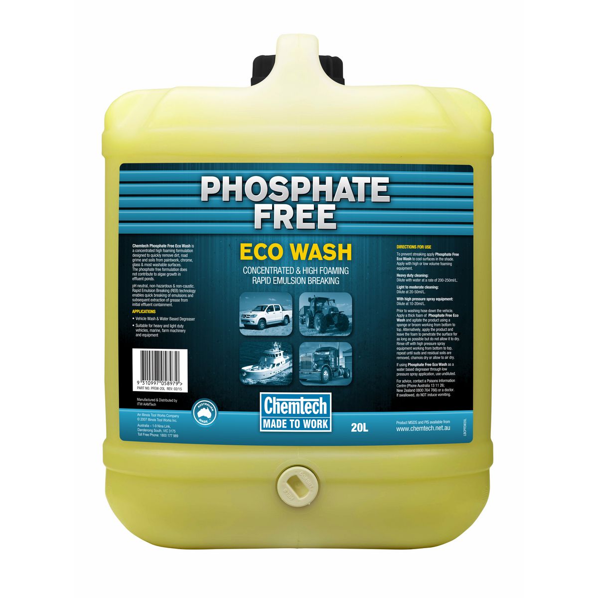 Chemtech Phosphate Free Eco 20L PFEW-20L