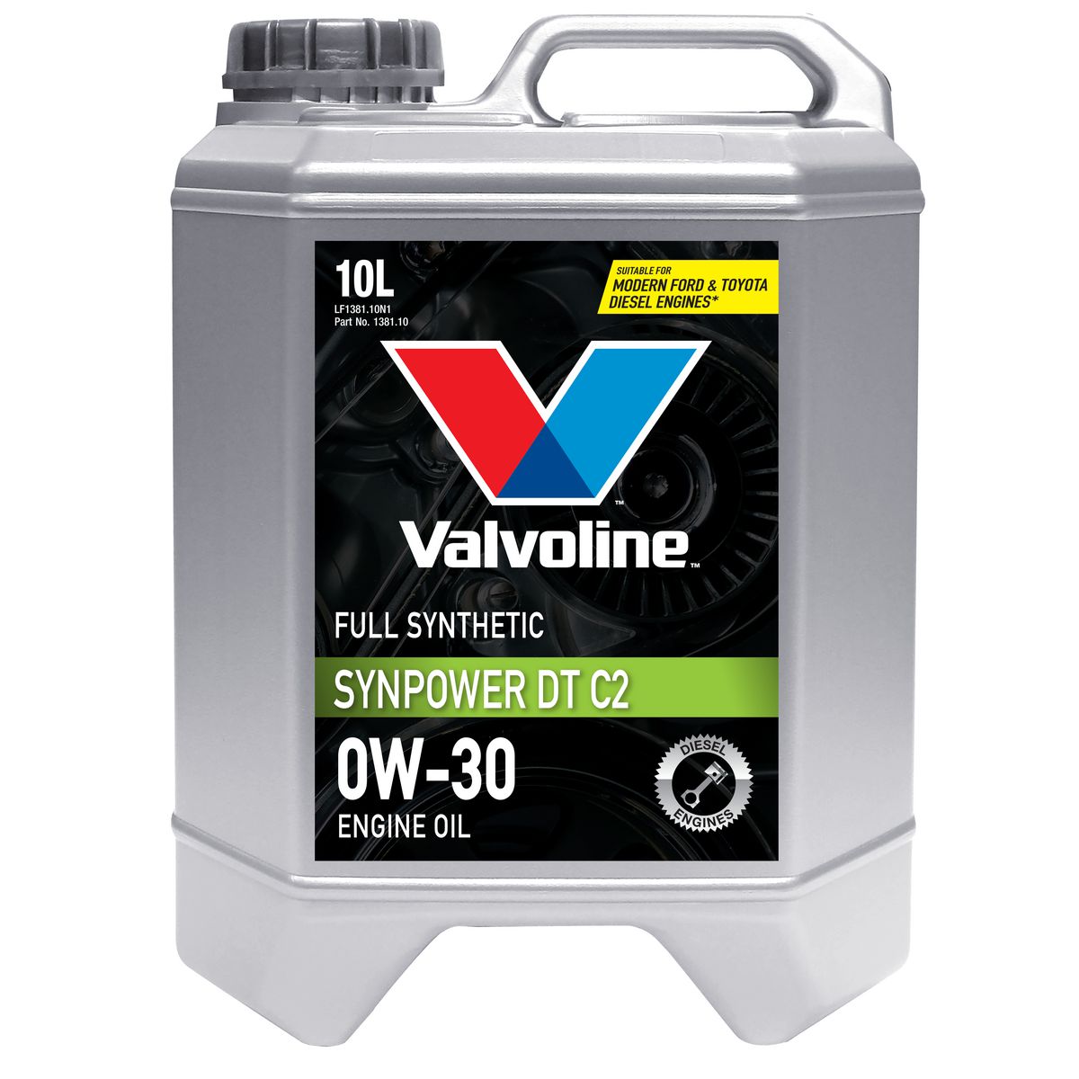 Valvoline Full Synthetic SynPower DT C2 Engine Oil 0W-30 10L 1381.1