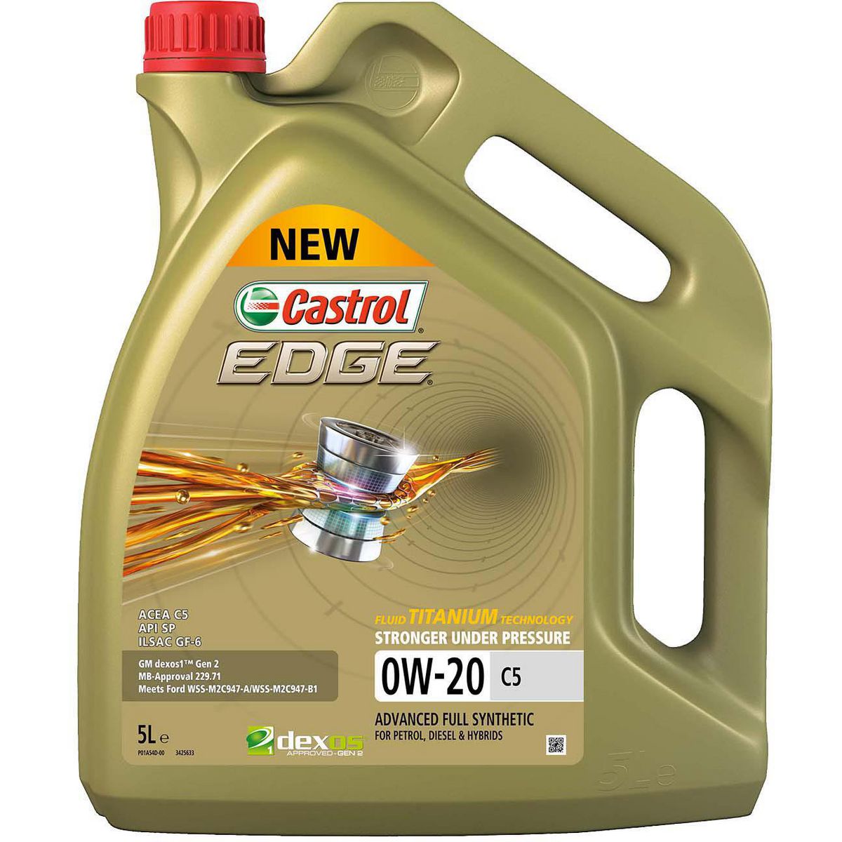 Castrol EDGE Professional C5 0W-20 Engine Oil 5L 3425633