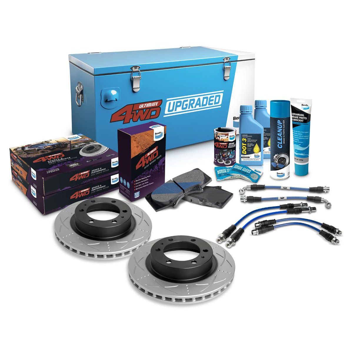 Bendix Ultimate 4x4 Brake Upgrade Kit U4WD-BUK80
