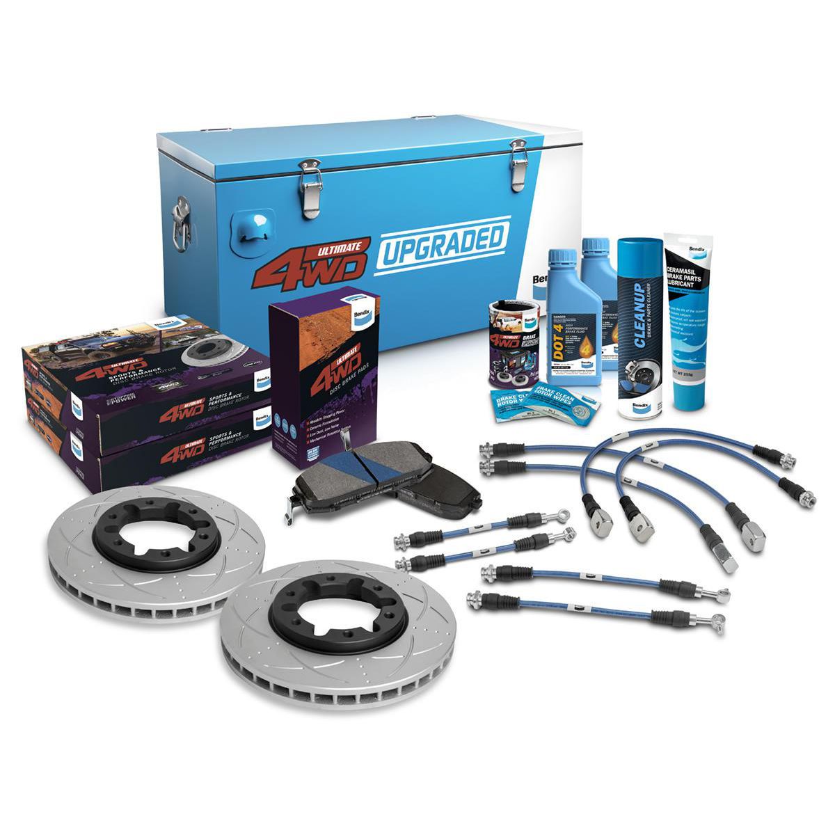 Bendix Ultimate 4x4 Brake Upgrade Kit (Suits 4" Lift) U4WD-BUK63+4