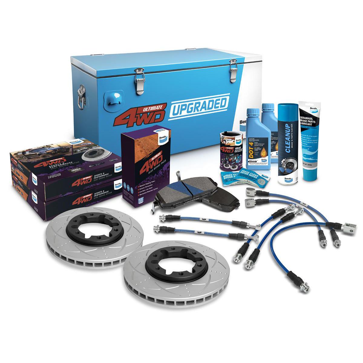 Bendix Ultimate 4x4 Brake Upgrade Kit (Suits 2" Lift) U4WD-BUK62+2