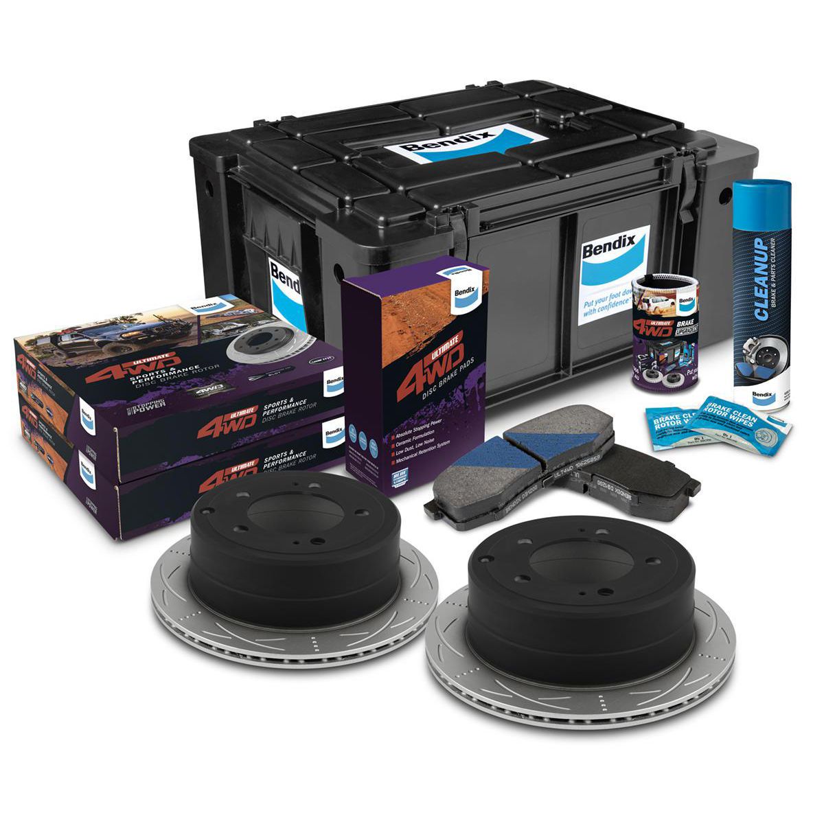 Bendix Ultimate 4x4 Brake Upgrade Kit U4WD-BUK74
