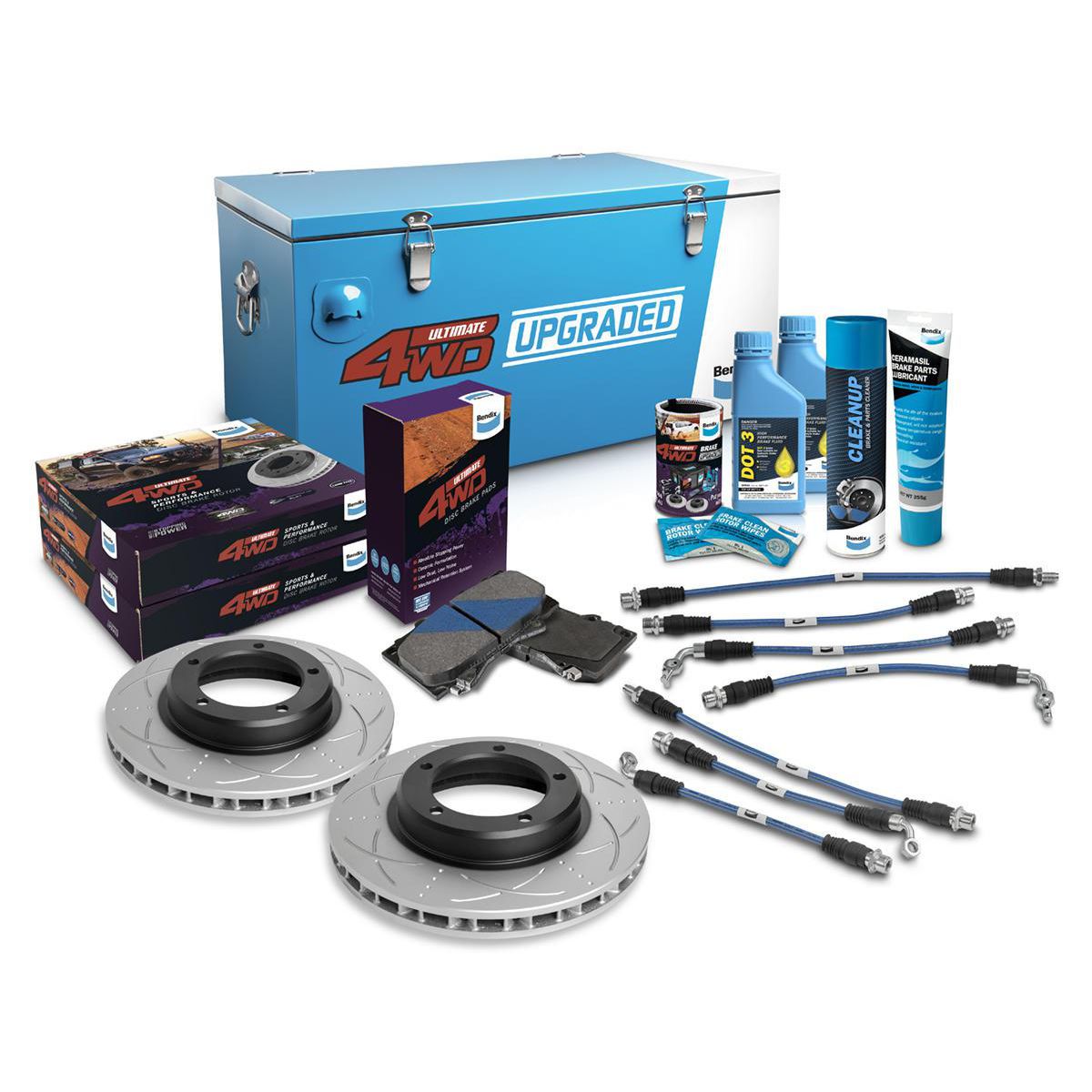 Bendix Ultimate 4x4 Brake Upgrade Kit (Suits 2" Lift) U4WD-BUK79+2