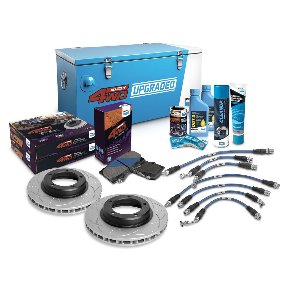 Bendix Ultimate 4x4 Brake Upgrade Kit (Suits 4" Lift) U4WD-BUK79+4