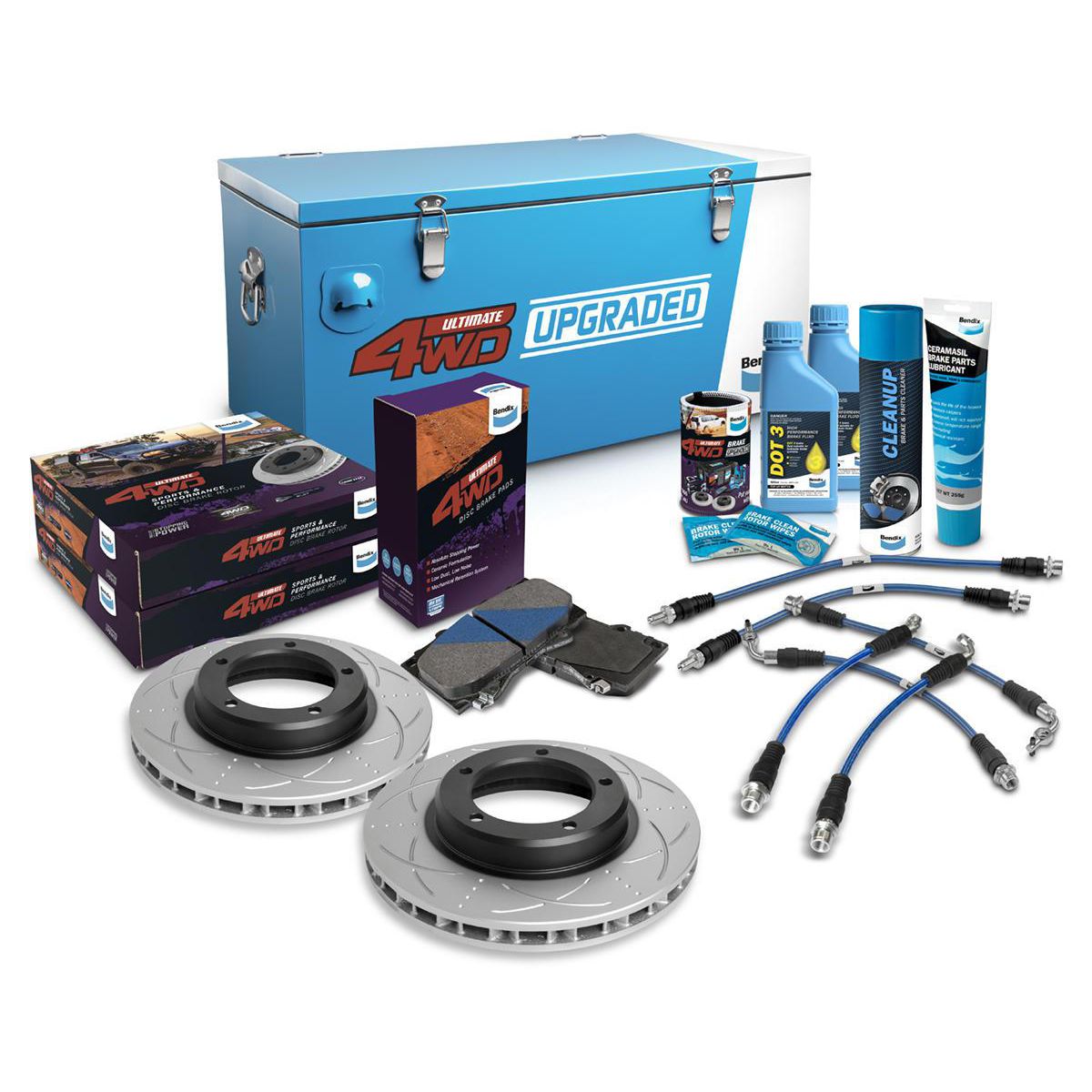 Bendix Ultimate 4x4 Brake Upgrade Kit (Suits 2" Lift) U4WD-BUK75+2