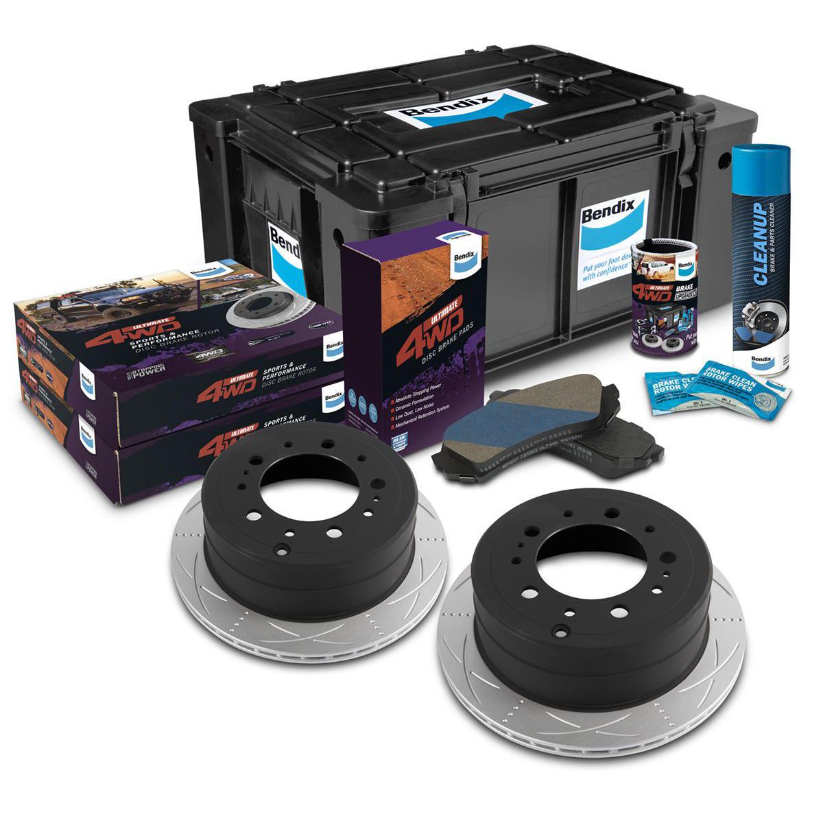 Bendix Ultimate 4x4 Brake Upgrade Kit U4WD-BUK70