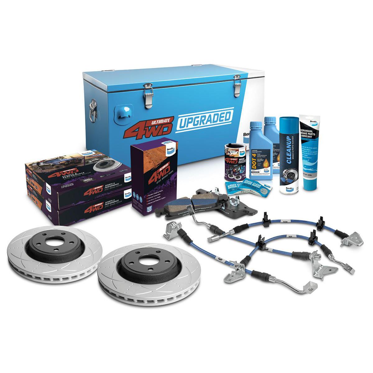 Bendix Ultimate 4x4 Brake Upgrade Kit (Suits 2" Lift) U4WD-BUK49+2