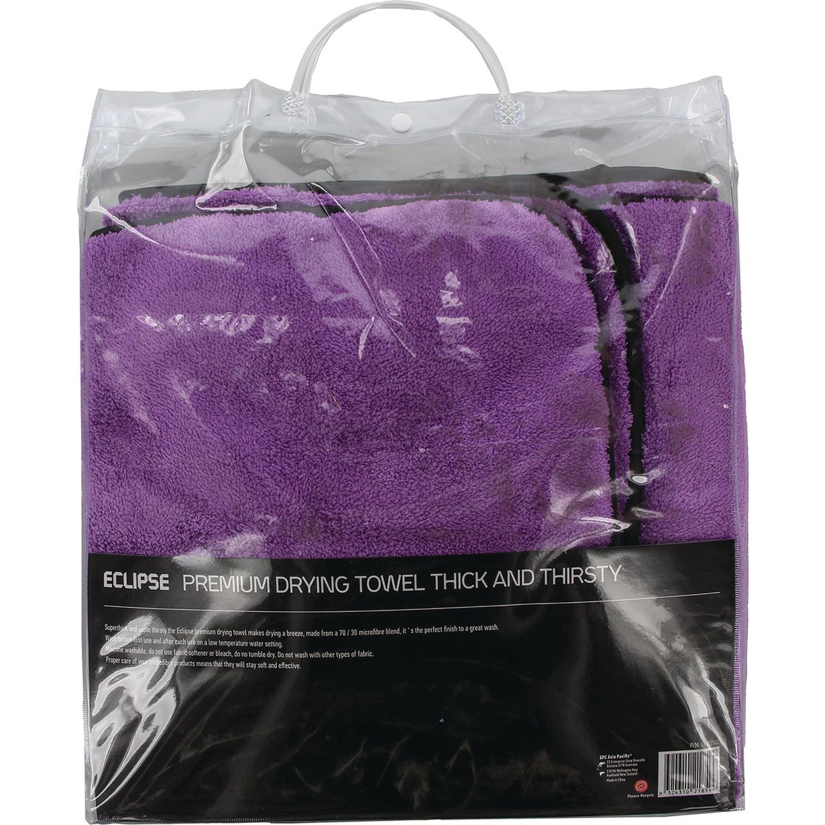 Eclipse Thick And Thirsty Drying Towel Purple EPDT100