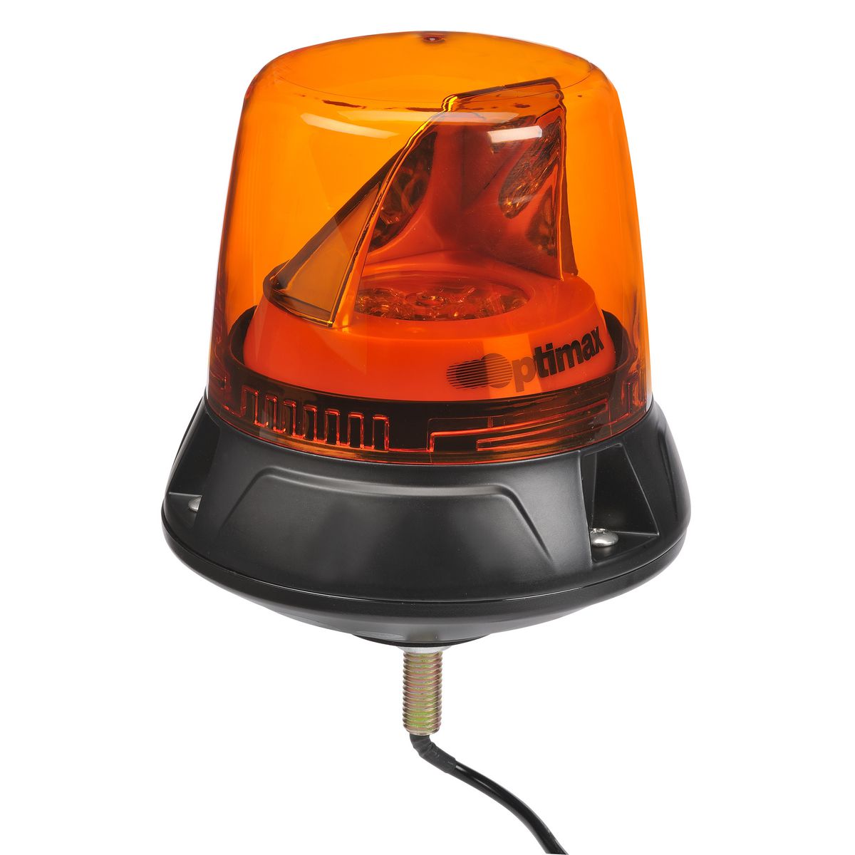 Narva Optimax LED Rotating Beacon Amber Single Bolt Mounted 85662A
