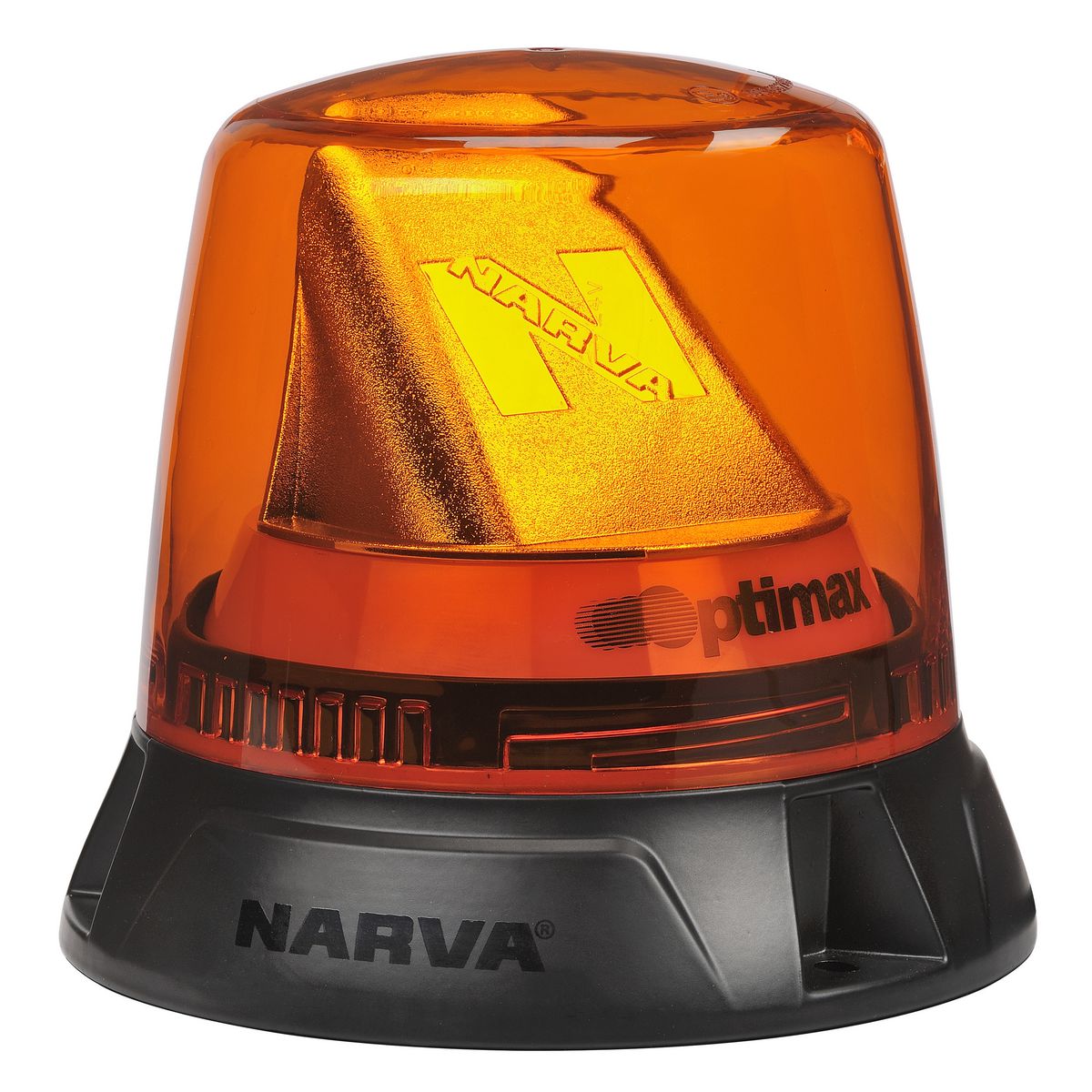 Narva LED Amber Beacon Optimax 12/24V Flange Base 85660A