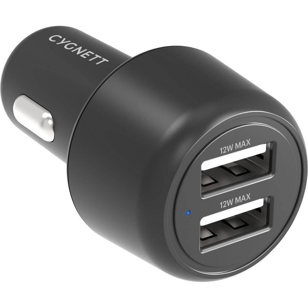 Cygnett Dual Port USB Car Charger 2x 12W (12W Total) CY3679CYCCH