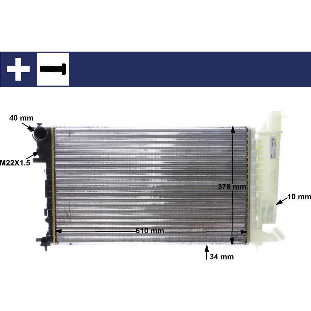 Mahle Radiator OE Quality CR167000S