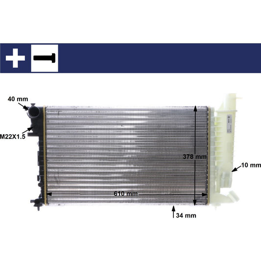 Mahle Radiator OE Quality CR167000S