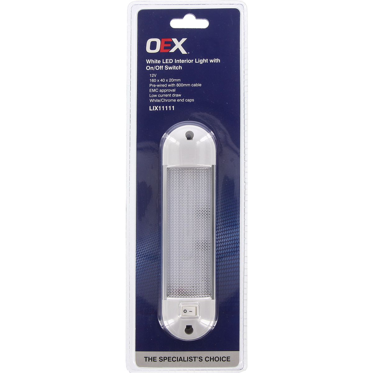 OEX LED Interior Light W/Switch 12V LIX11111