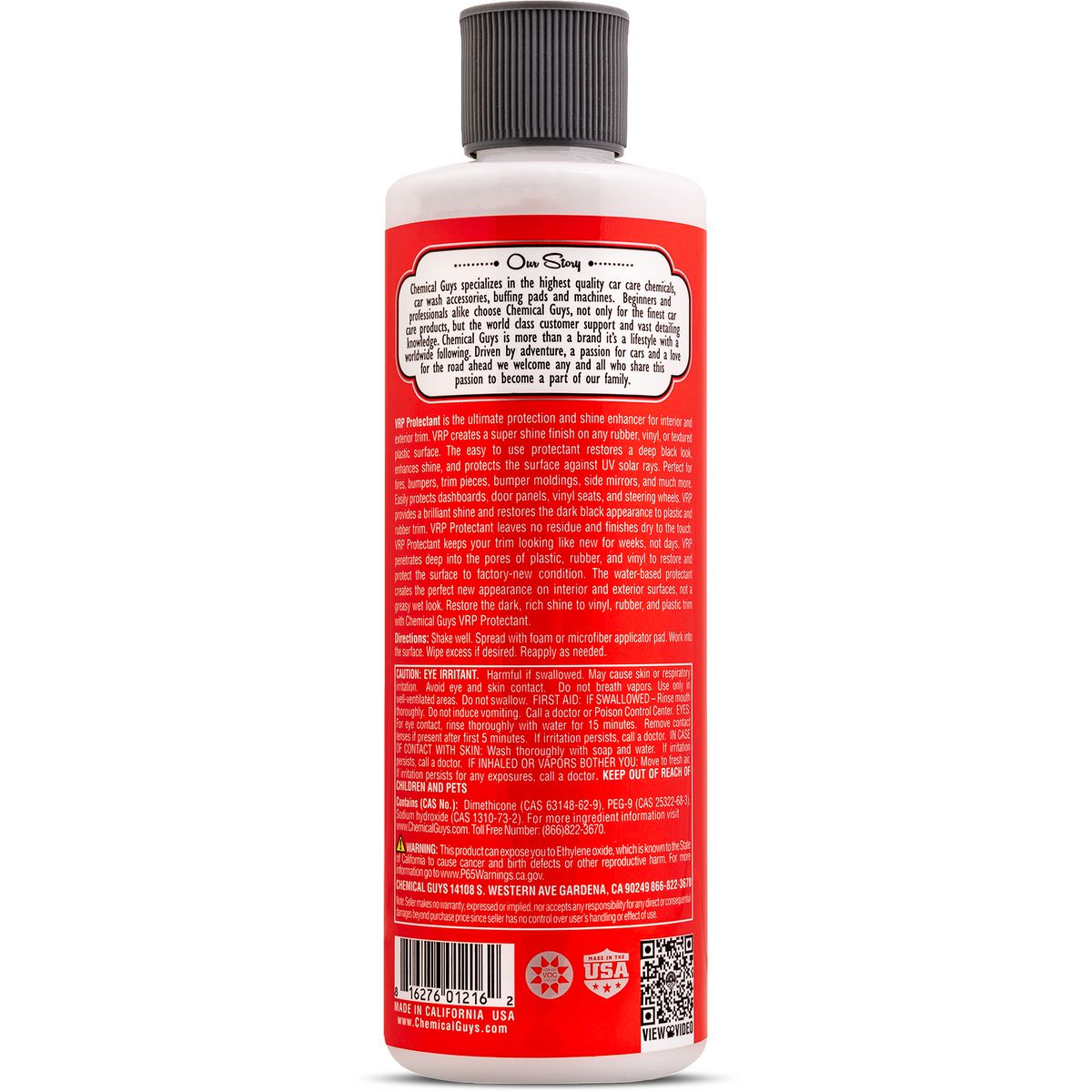 Chemical Guys Vinyl, Rubber & Plastic Protectant 473ml TVD_107_16