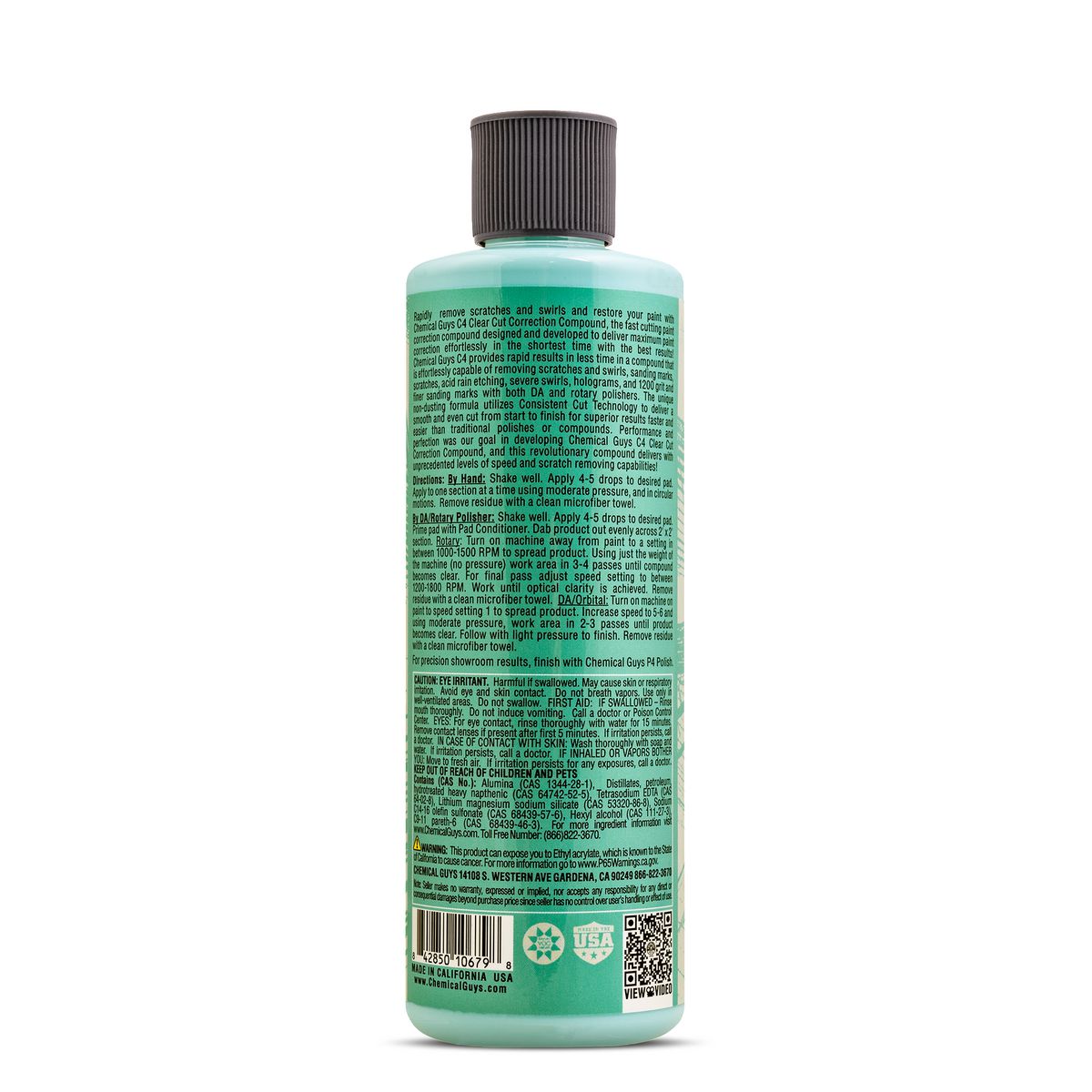 Chemical Guys C4 Clear Cut Correction Compound 473ml GAP11616