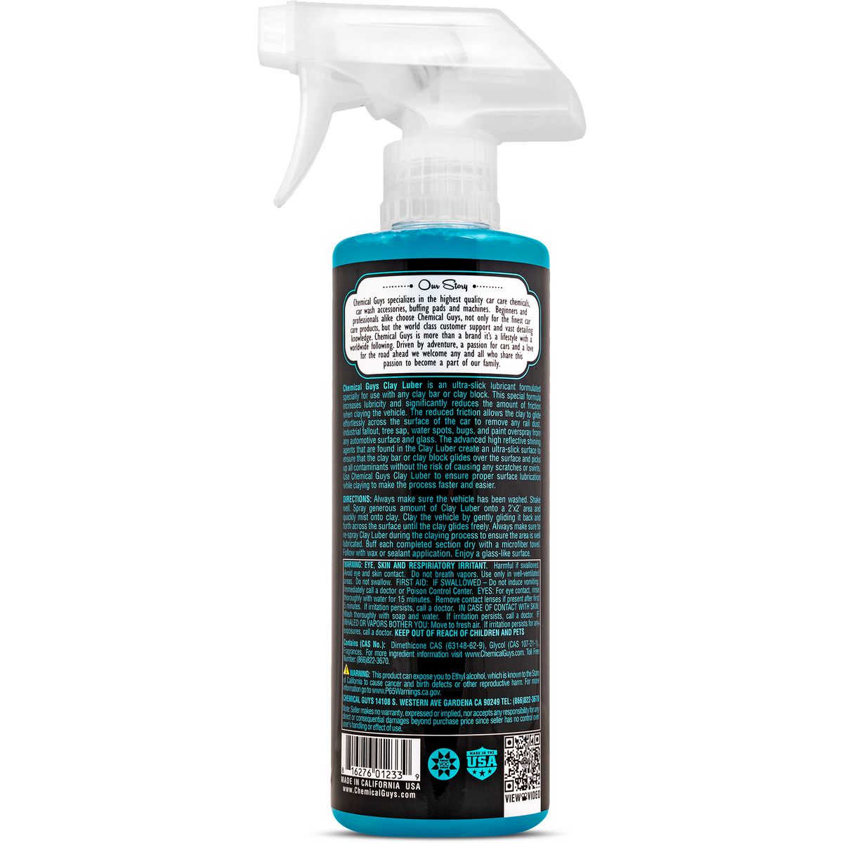 Chemical Guys Clay Luber Synthetic Clay Bar Lubricant 473ml WAC_CLY_100_16