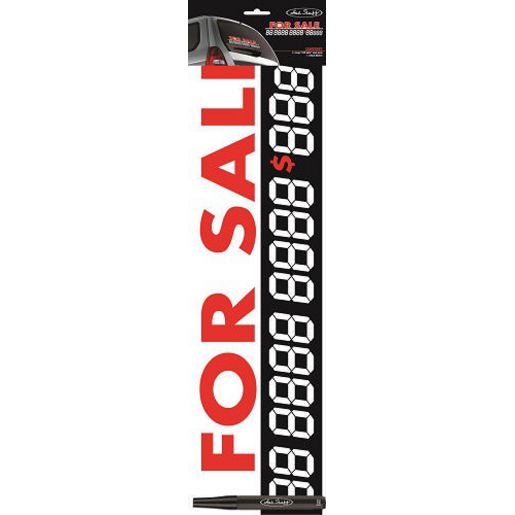 Hotstuff Hotstuff Auto Sticker - For Sale Black/Red Inc Marker SH523