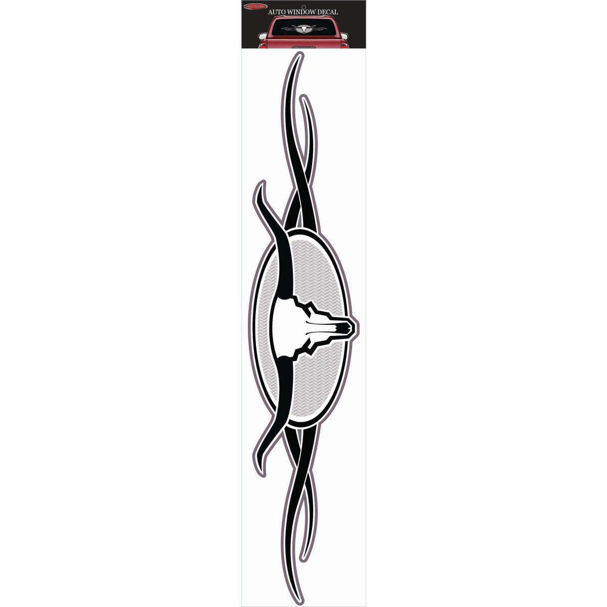 Hotstuff Hotstuff Auto Sticker - Cow Skull Black Large SH7710L