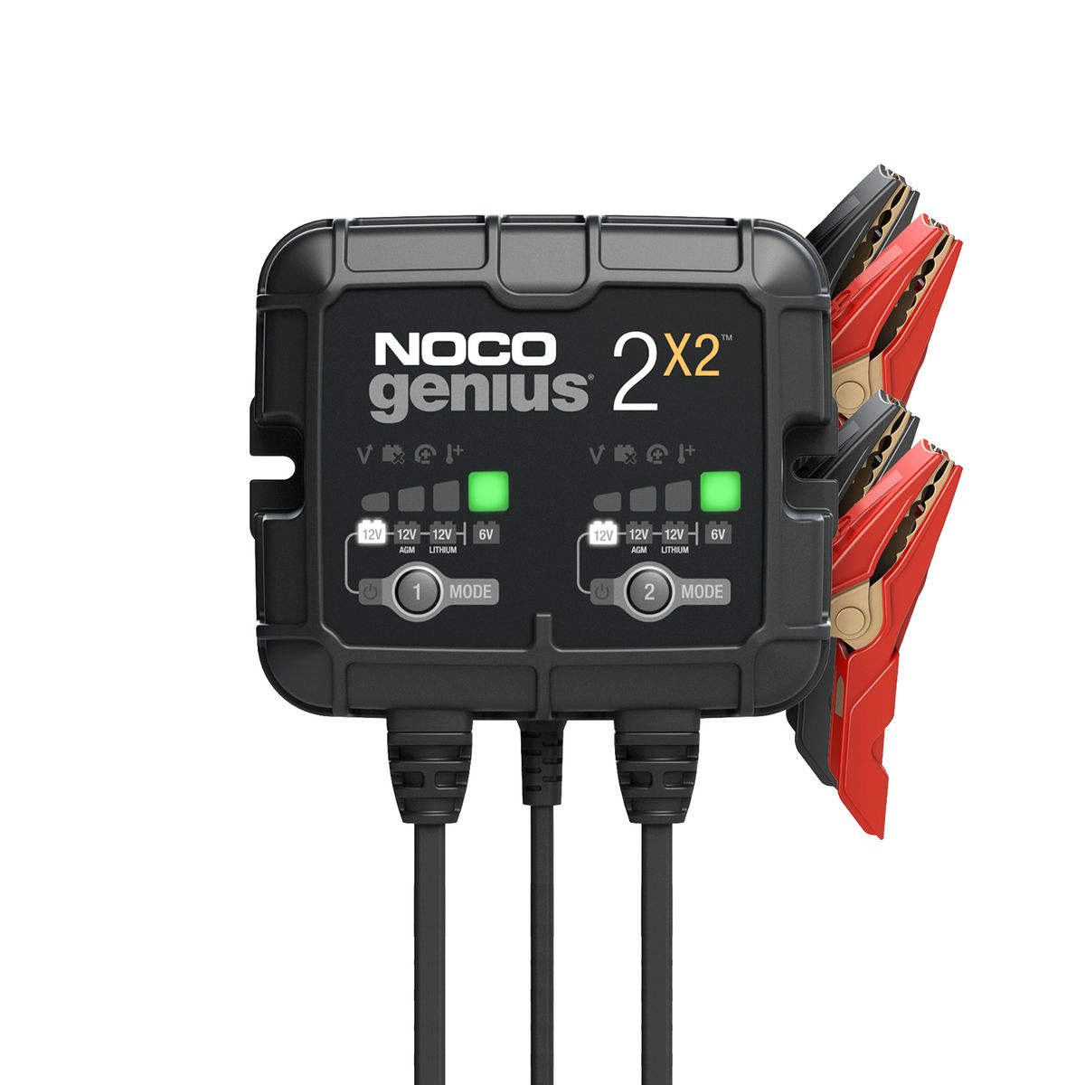 NOCO 4A 2-Bank Battery Charger GENIUS2X2