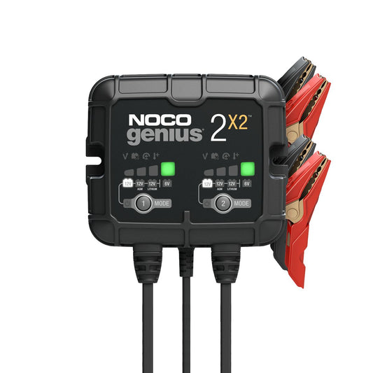 NOCO 4A 2-Bank Battery Charger GENIUS2X2