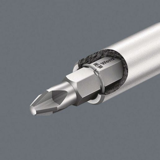 Wera Bitholding Screwdriver With Retaining Ring 1/4In WER051005