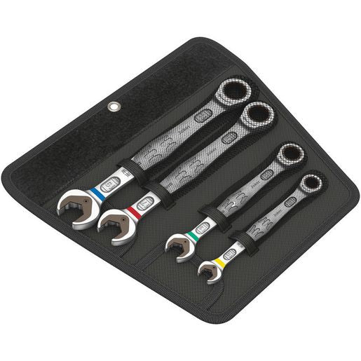 Wera Joker 4 Piece Ratcheting Combination Wrench Set Metric WER073290