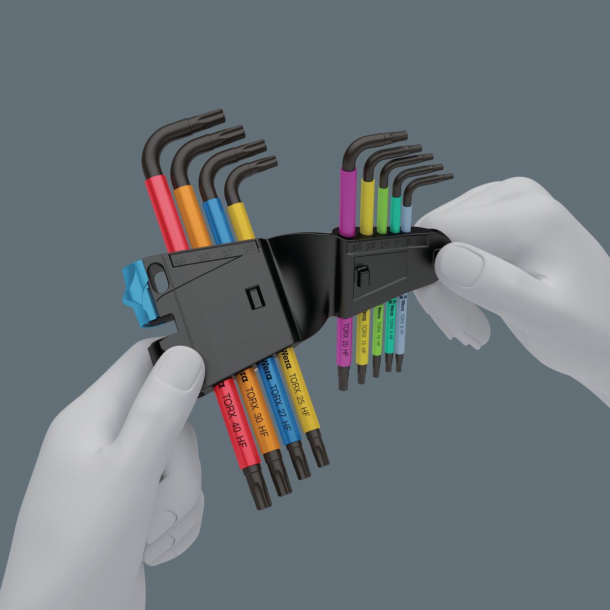 Wera Torx Multicolour L-Key Set 9 Piece WER024179