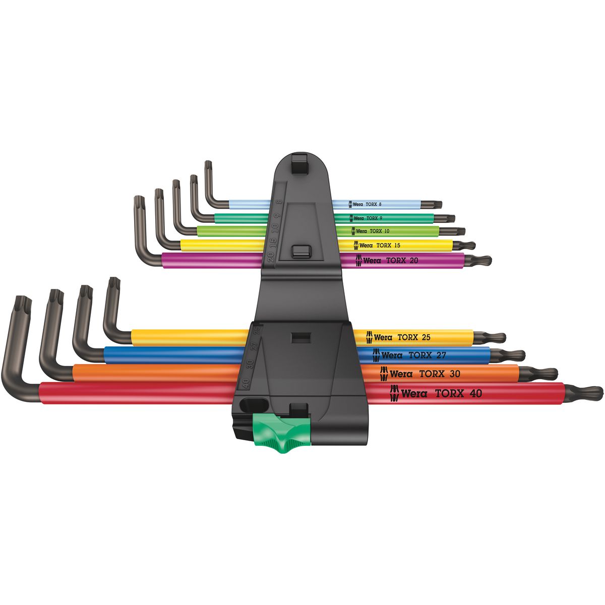 Wera Torx Multicolour L-Key Set Long 9 Piece WER024480