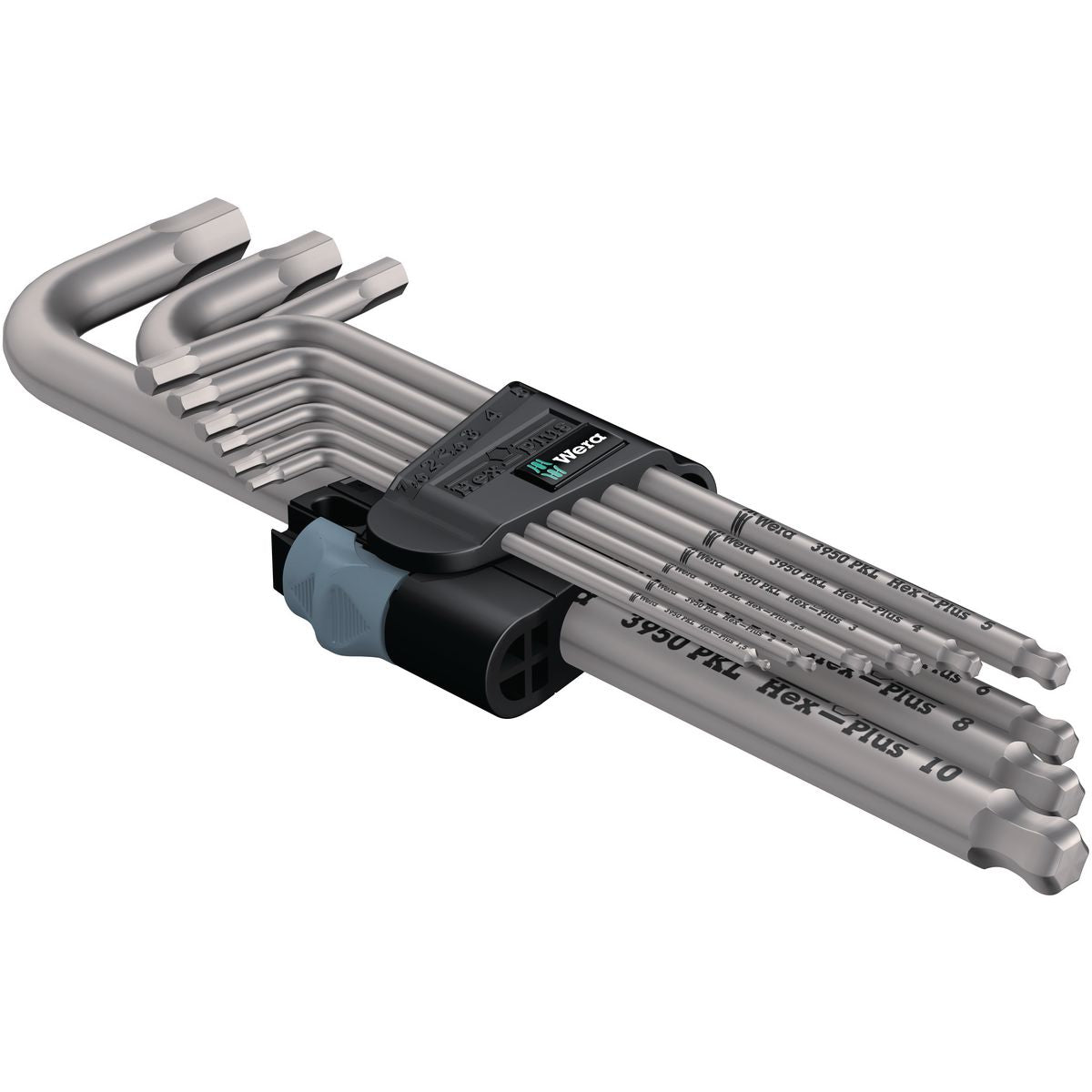 Wera Hex-Plus Stainless L-Key Set Metric 9 Piece WER073544