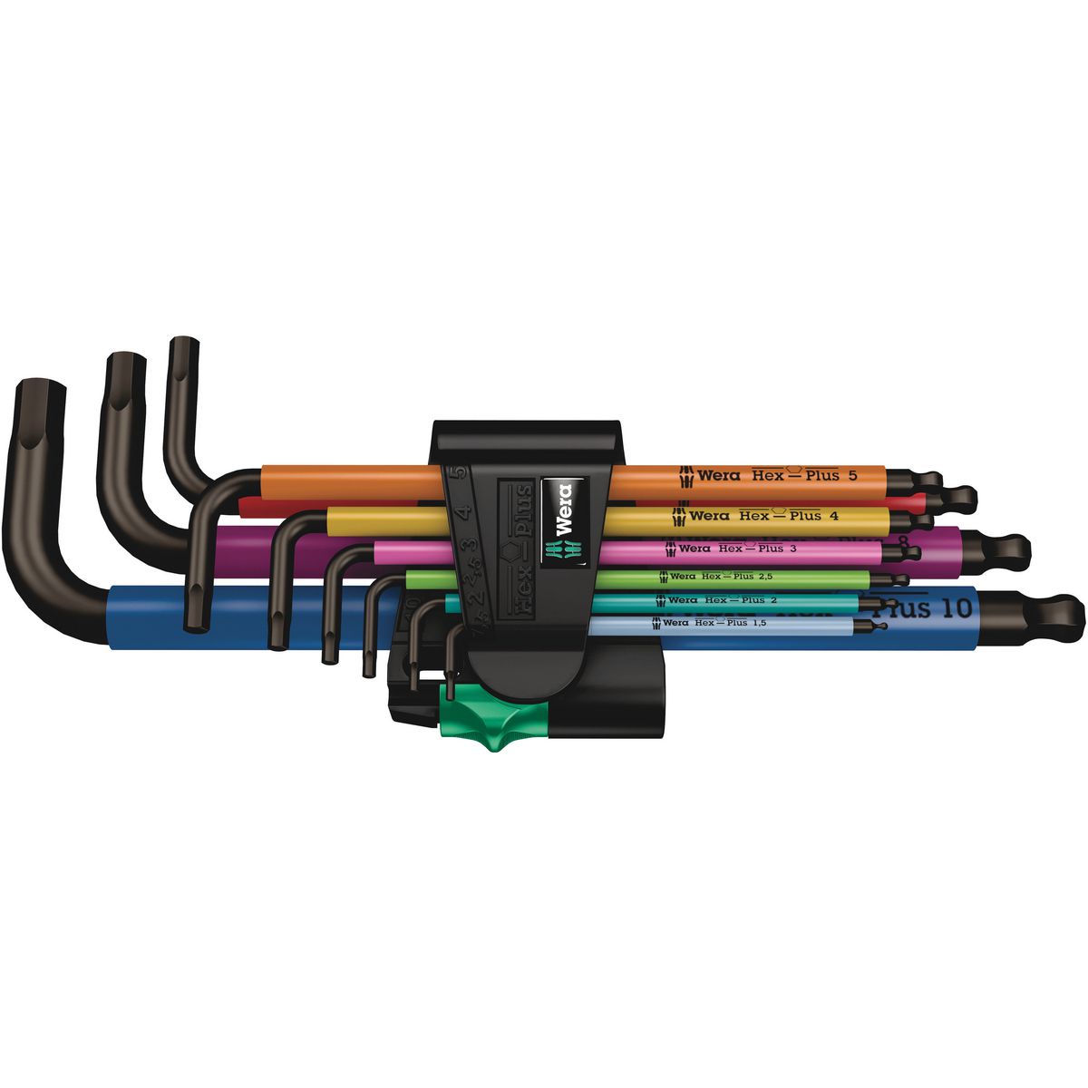 Wera Hex-Plus Multicolour L-Key Set Metric 9 Piece WER073593