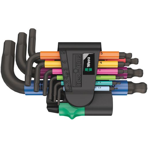 Wera Multicolour Metric Hex-Plus L-Key Set Metric WER133164