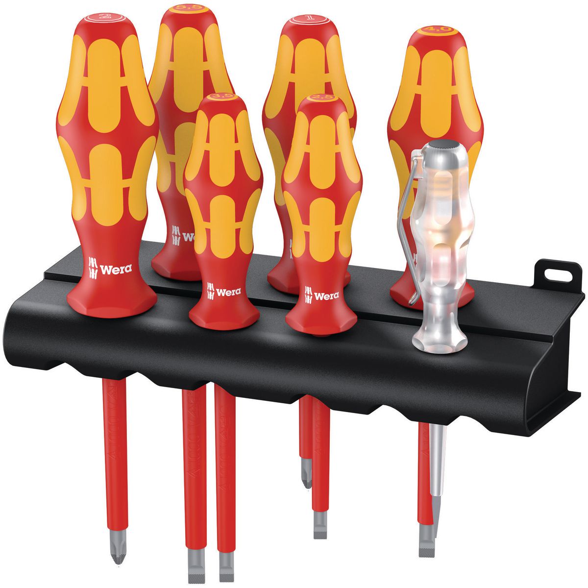 Wera 1Vde 7 Piece Screwdriver Set And Voltage Tester WER006147