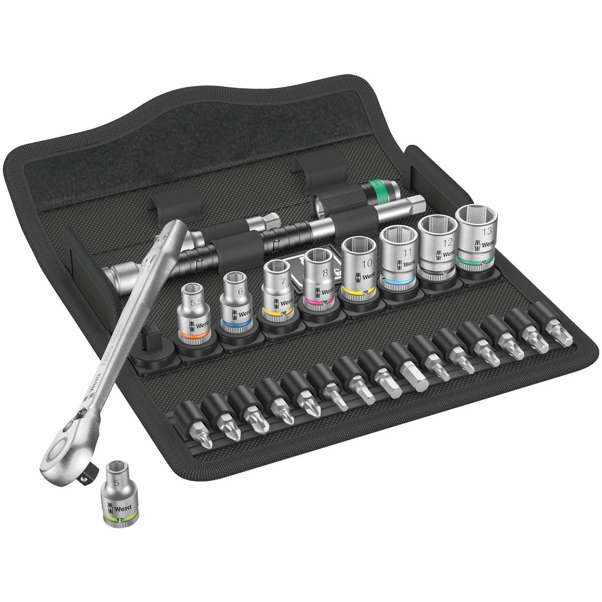 Wera 28 Piece Metric 1/4 Inch Bit & Socket Set WER004018