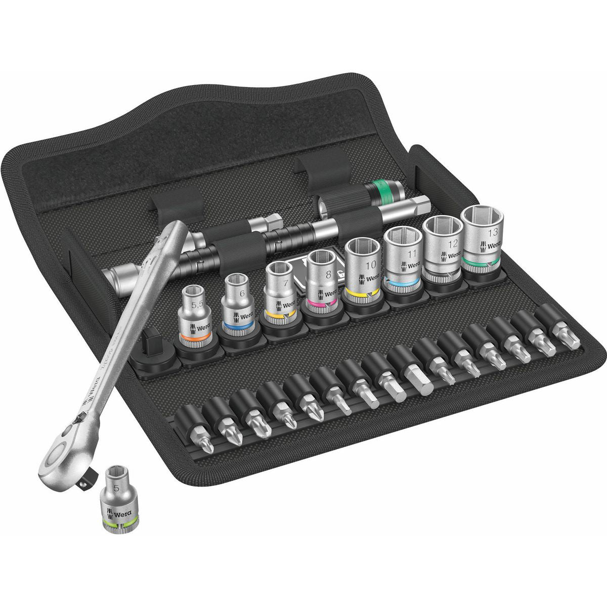 Wera 28 Piece Metric 1/4 Inch Bit & Socket Set WER004018