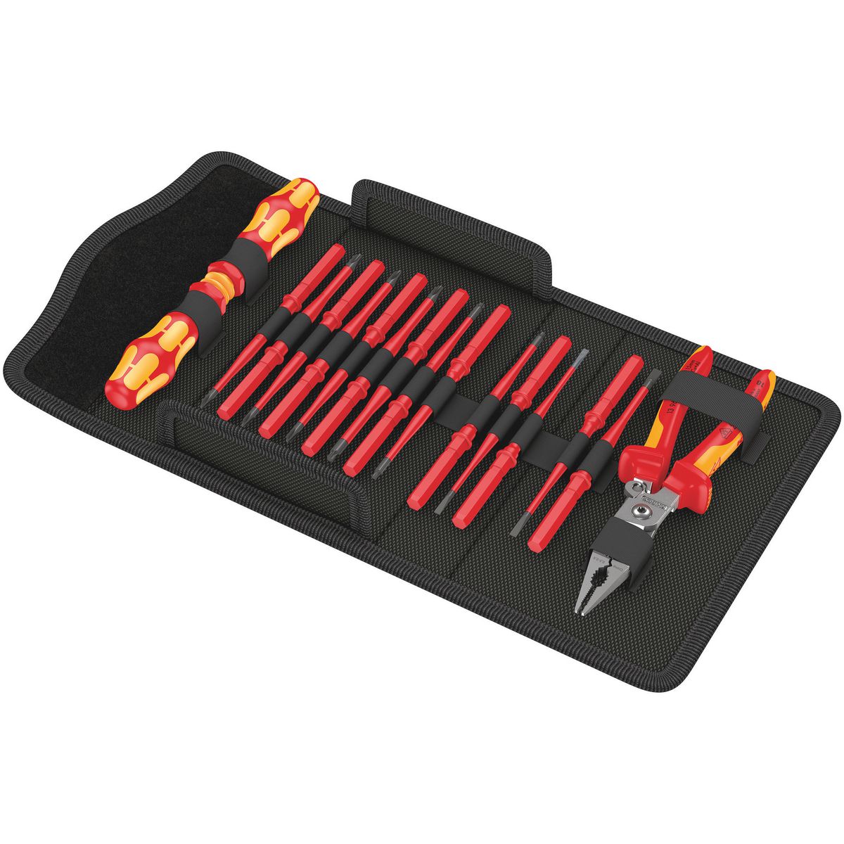 Wera 17 Piece Kraftform Kompakt Vde Extra Slim Set WER136027