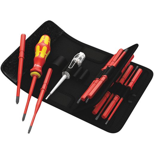 Wera 16 Piece Kraftform Kompakt Vde Extra Slim Set WER003484