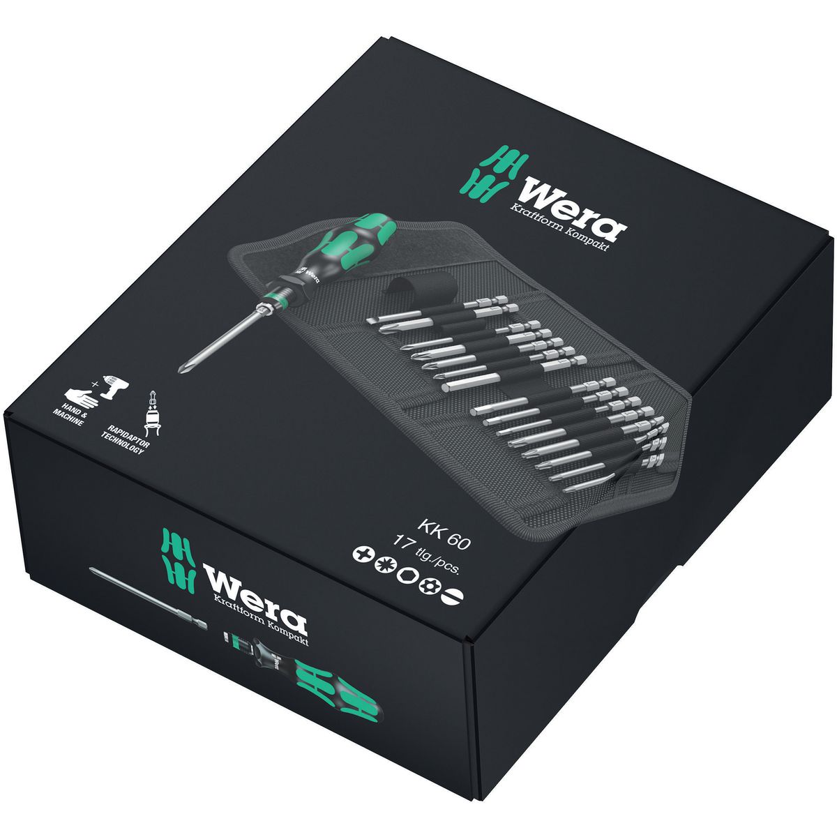 Wera Kraftform 17 Piece Interchangeable Screwdriver Bit Set WER059295