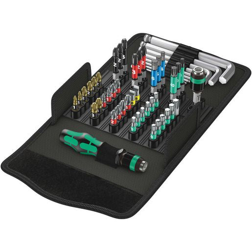 Wera Kraftform Kompakt 52 Piece Bits, Bit Holder And L Key Set WER057460