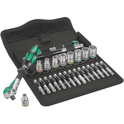 Wera 28 Piece Socket Set 1/4In Drive Metric WER004016