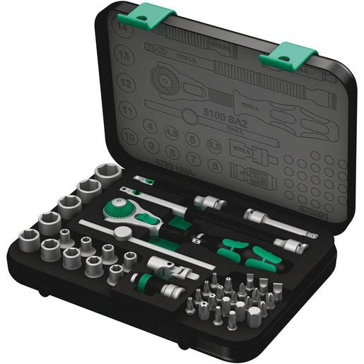 Wera 42 Piece Metric 1/4 Inch Speed Ratchet Socket Set WER003533