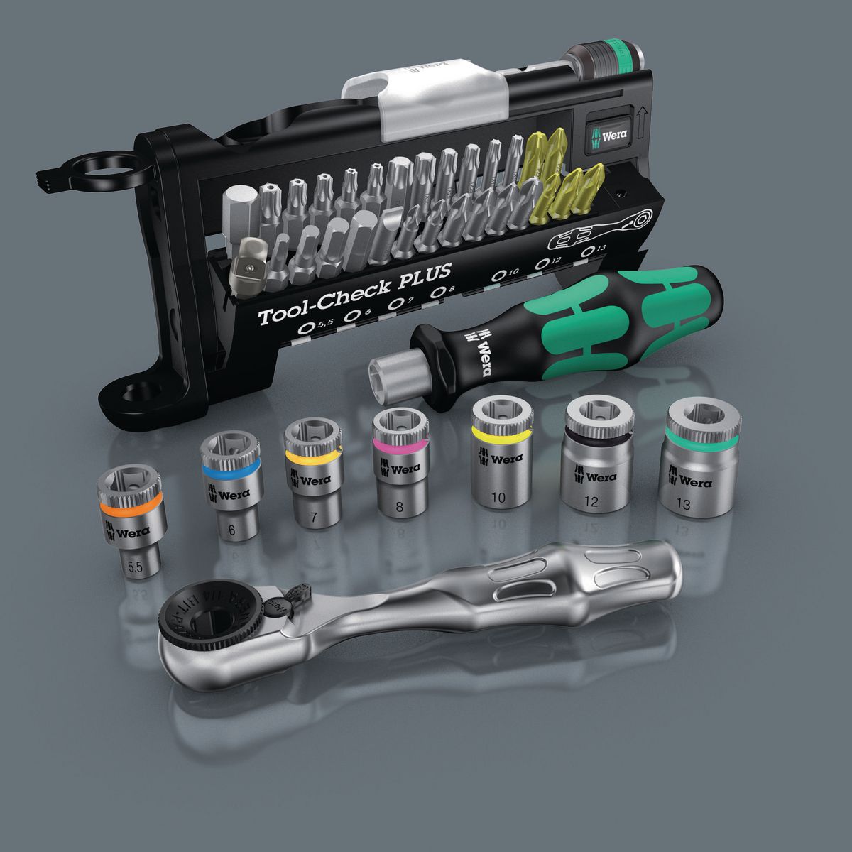 Wera 39 Piece Metric 1/4 Inch Bit & Socket Set WER056490