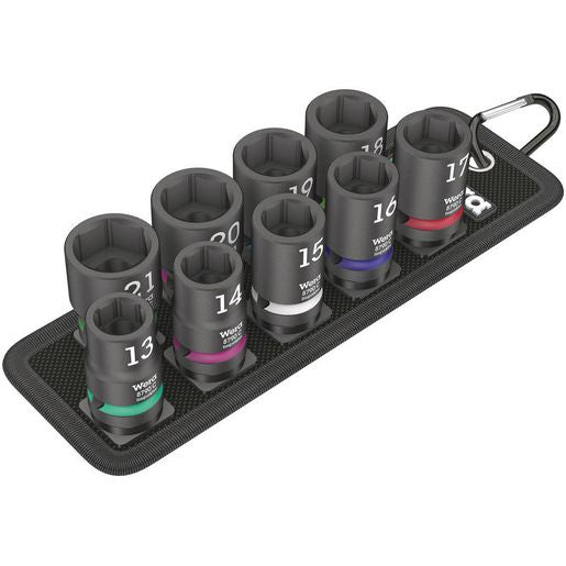 Wera Belt 1/2In Impaktor Socket Set 9 Piece WER004580