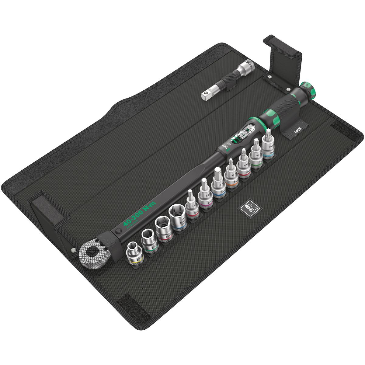 Wera Click-Torque Torque Wrench Set 13 Piece 40-200Nm 1/2In Drive WER075680