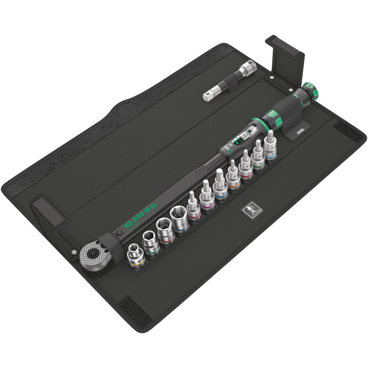 Wera Click-Torque Torque Wrench Set 13 Piece 40-200Nm 1/2In Drive WER075680