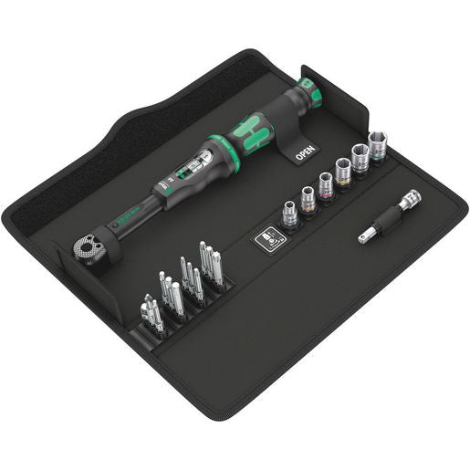 Wera Click-Torque Wrench Set 20 Piece 2.5-25Nm 1/4In Drive WER130110