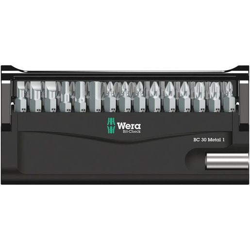 Wera Bit-Check 30 Metal Insert Bit Set 30 Piece WER057434