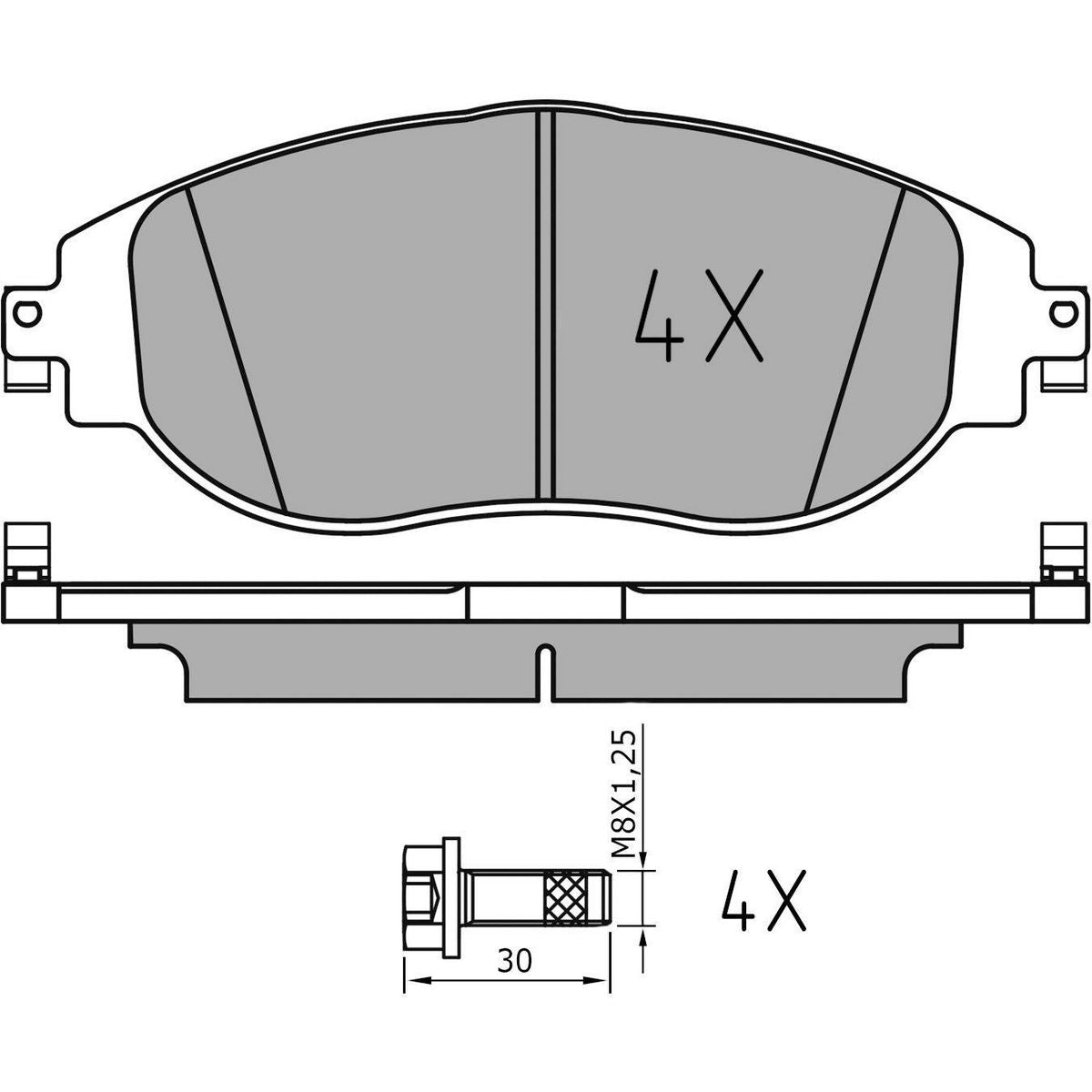 MEYLE Brake Pad Set 025 247 3821/PD